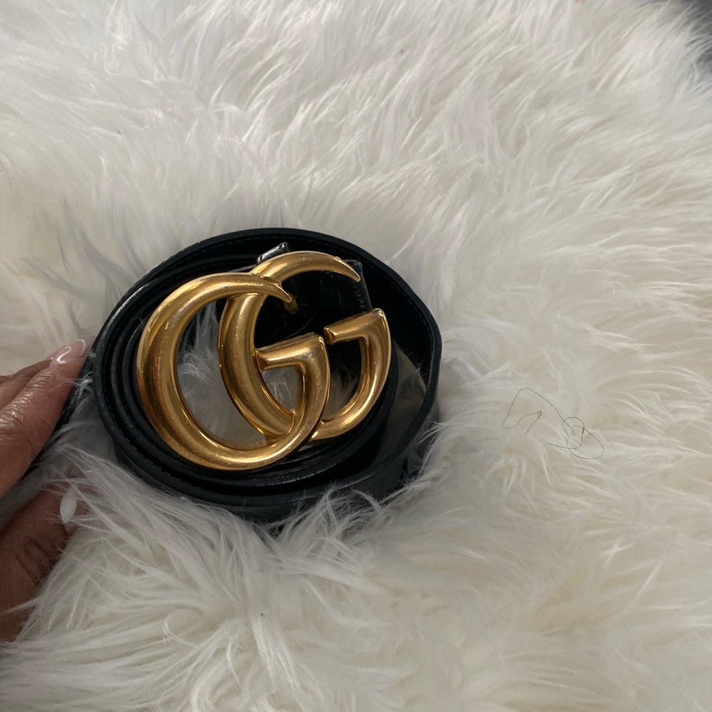 Men’s Gucci Marmont leather belt